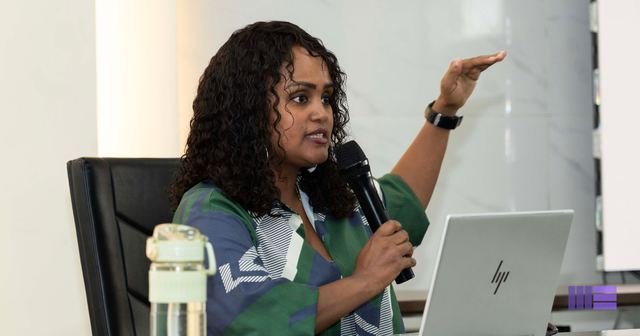 Speaker presenting