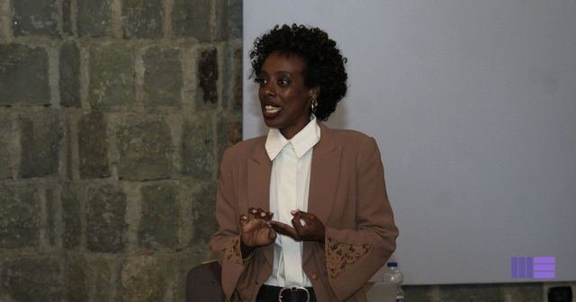 Speaker presenting
